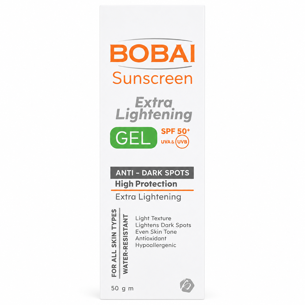 Bobai Sunscreen Extra Lightening Gel SPF 50 – 50g