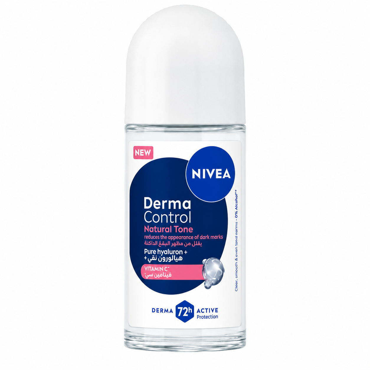 NIVEA Derma Control Natural Tone Anti-Perspirant Roll-On 72h – 50ml