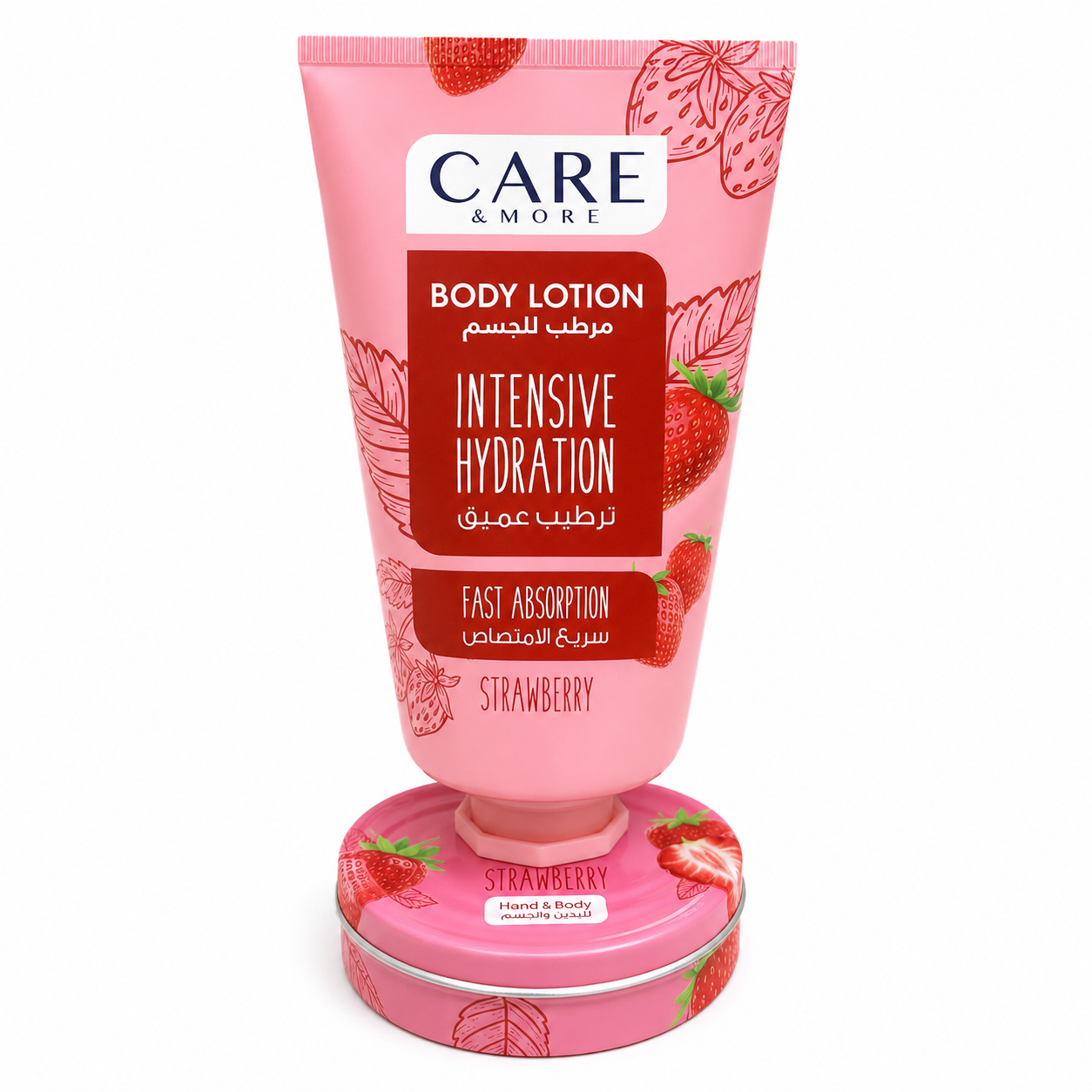 Care & More Strawberry Body Lotion & Soft Cream Set