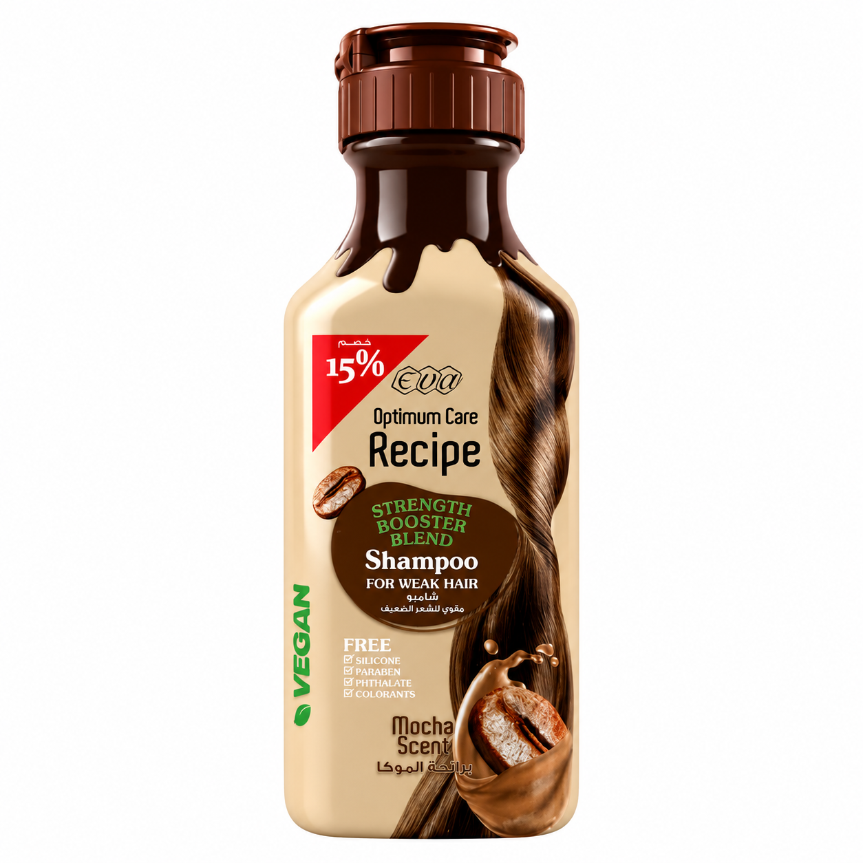 Eva Recipe Strength Booster Blend Shampoo – Mocha Scent 350ml