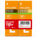 Kolagra Sunscreen SPF 50+ Dry Touch Gel Cream (1+1 Offer) | For Oily & Combination Skin