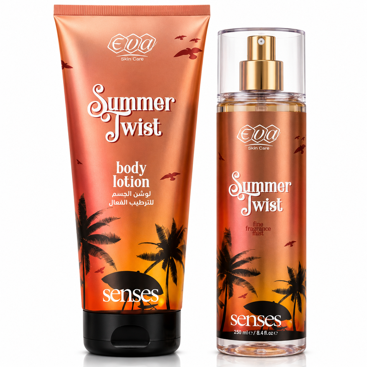 Body Lotion & Fragrance Mist SetEva Senses Summer Twist