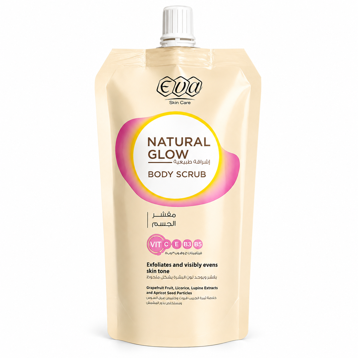 Eva Skin Care Natural Glow Body Scrub Pouch 250gm