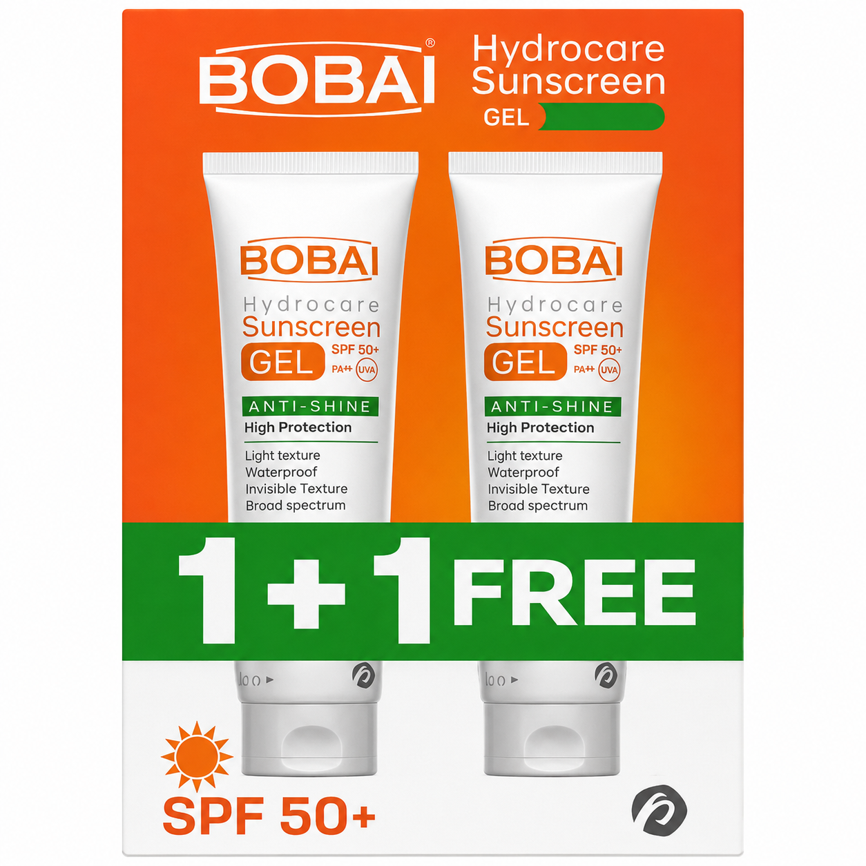 BOBAI Hydrocare Sunscreen Gel SPF 50+ | 1+1 Free